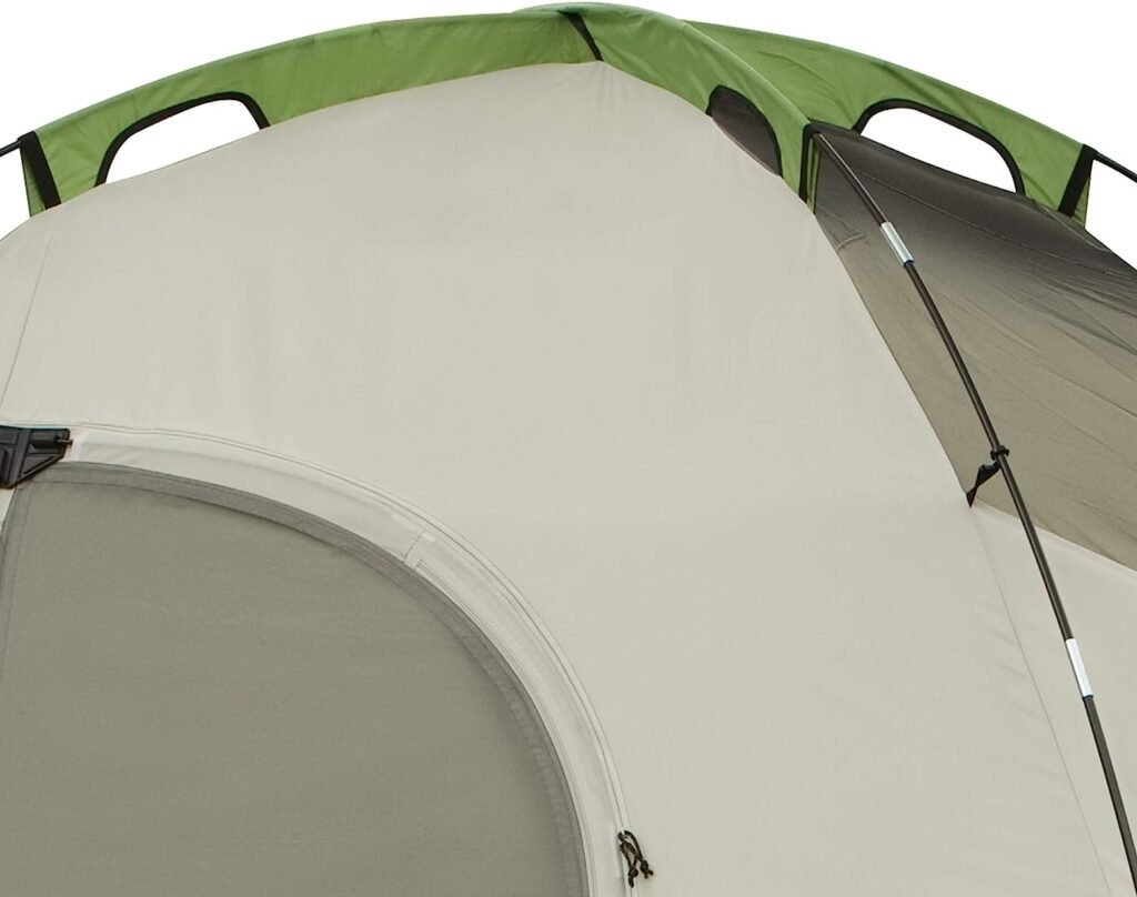 Barraca de acampamento Coleman Montana, barraca familiar para 6/8 pessoas com Rainfly incluído, bolsa de transporte e interior espaçoso, cabe em vários colchões queen size e é configurada em 15 minutos