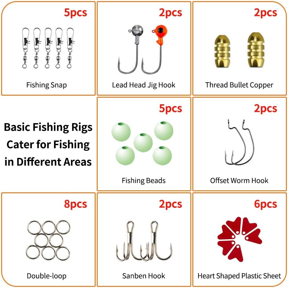 Kit de iscas de pesca GOANDO para isca de água doce Kit de equipamento para robalo Truta Salmão Acessórios de pesca Caixa incluindo iscas de colher Minhocas de plástico macio Crankbait Jigs Ganchos de pesca