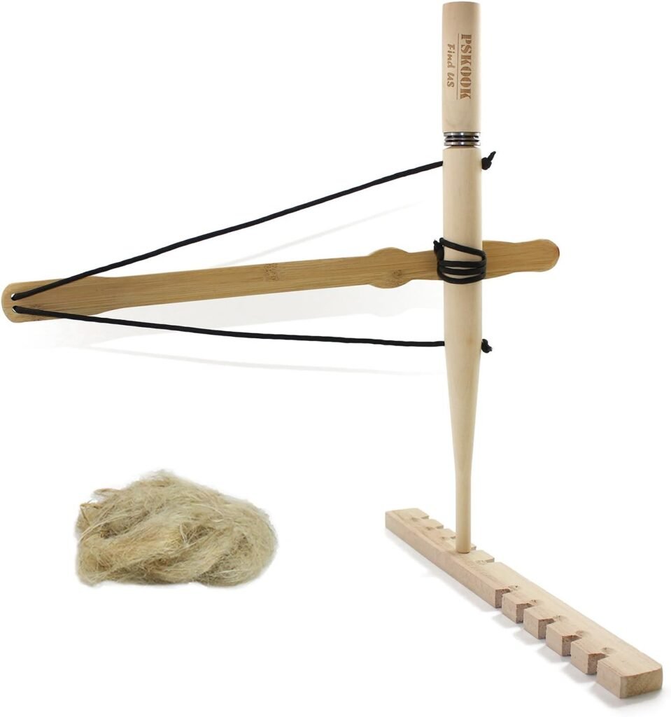 PSKOOK Kit de taladro de arco, iniciador de fuego, madera primitiva, práctica de supervivencia, herramienta de fuego de fricción para exploración de actividades al aire libre, entrenamiento hacia afuera, principiante de supervivencia salvaje