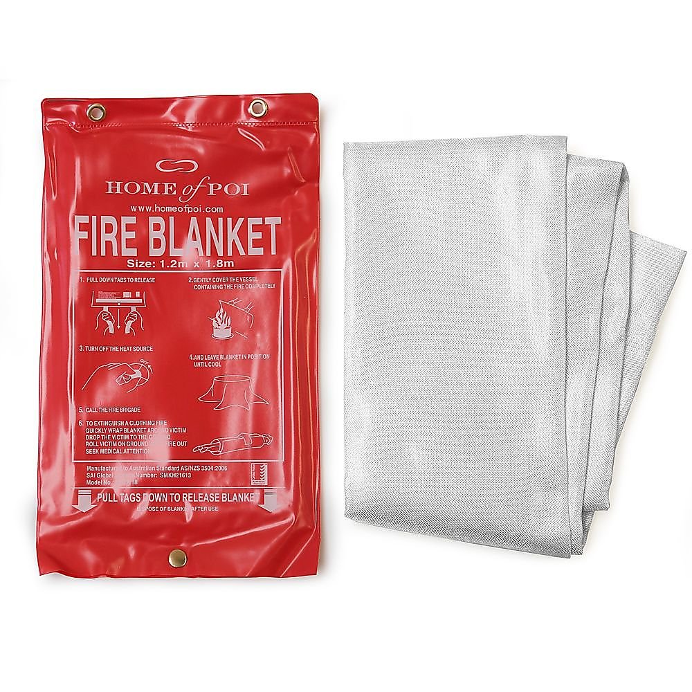 What sizes of fire blankets are available for home use?