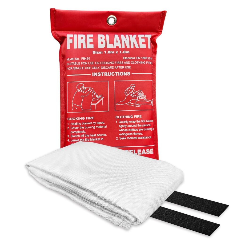 What sizes of fire blankets are available for home use?